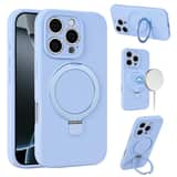 Variation MagSafe siliconen hoesje iPhone 16 Pro Max – Versie 2 – Blauw