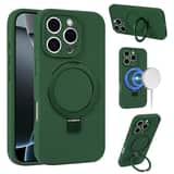 Variation MagSafe siliconen hoesje iPhone 16 Pro Max – Versie 2 – Groen