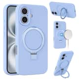 Variation MagSafe siliconen hoesje iPhone 16 Plus – Versie 2 – Blauw