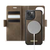 Variation Solidenz 2-in-1 MagSafe Wallet Case voor iPhone 15 – Bruin