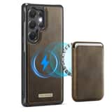Variation Solidenz MagSafe Wallet Backcover voor Samsung Galaxy S25 Ultra – Bruin