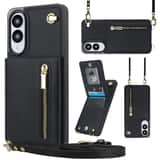 Variation Solidenz Fashion Portemonnee hoesje met koord Samsung Galaxy S25 Edge – Zwart