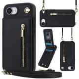 Variation Solidenz Fashion Portemonnee hoesje met koord iPhone 17e / 16e – Zwart
