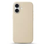 Variation Solidenz Beige Siliconen iPhone 16 Plus hoesje met MagSafe – Desert Sand