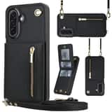 Variation Solidenz Fashion Portemonnee hoesje met koord Samsung Galaxy A17 – Zwart