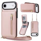 Variation Solidenz Fashion Portemonnee hoesje met koord iPhone Air – Roségoud
