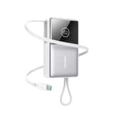 Variation Joyroom powerbank 10.000 mAh met ingebouwde oprolbare USB-C kabel en 22,5W snelladen – Wit