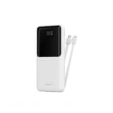 Variation WiWU Powerbank 10000mAh 2-in-1 kabel Type-C en Lightning – Digital display – Wit