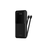 Variation WiWU Powerbank 10000mAh 2-in-1 kabel Type-C en Lightning – Digital display – Zwart