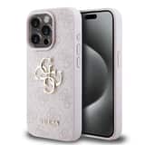 Variation Guess Metal Logo iPhone 15 Pro hoesje – Roze