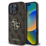 Variation Guess Metal Logo iPhone 16 Pro Max hoesje – Bruin