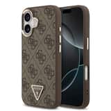 Variation Guess 4G Triangle Logo iPhone 17 hoesje met MagSafe – Bruin