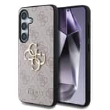 Variation Guess Metal Logo Samsung Galaxy S25 hoesje – Roze