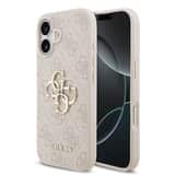 Variation Guess PU 4G Metal Logo Hoesje iPhone 17 – Roze