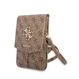 Variation Guess PU 4G Metal Logo Universeel Telefoontasje – Bruin