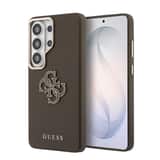Variation Guess PU 4G Resin Metal Logo Hoesje Samsung Galaxy S26 Ultra – Bruin