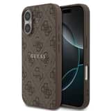 Variation Guess PU Leather 4G MagSafe Hoesje iPhone 17 – Bruin