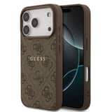 Variation Guess PU Leather 4G MagSafe Hoesje iPhone 17 Pro – Bruin