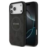 Variation Guess PU Leather 4G MagSafe Hoesje iPhone 17 Pro Max – Zwart