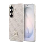 Variation Guess PU Leather 4G Strass Logo Magnetisch Hoesje Samsung Galaxy S26 – Roze