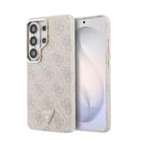 Variation Guess PU Leather 4G Strass Triangle Magnetisch Hoesje Samsung Galaxy S26 Ultra – Roze