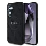 Variation Guess PU Leer 4G Logo met MagSafe Samsung Galaxy S25 – Grijs
