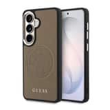 Variation Guess PU Perforated 4G Logo Magnetisch Hoesje Samsung Galaxy S26 – Bruin