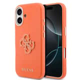Variation Guess PU Resin Logo Hoesje iPhone 17 – Oranje