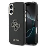 Variation Guess PU Resin Logo Hoesje iPhone 17 – Zwart