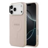 Variation Guess PU Saffiano MagSafe Hoesje iPhone 17 Pro Max – Roze