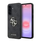 Variation Guess PU 4G Metal Logo Backcover Hoesje Samsung Galaxy A37 – Grijs