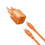 Variation WiWU Cube 45W Dual USB-C PD Snellader Combo – Oranje