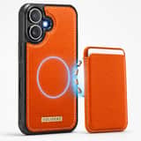 Variation Solidenz MagSafe Wallet Backcover voor iPhone 17 – Oranje