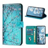 Variation Solidenz Bookcase hoesje voor Samsung Galaxy A37 – Sierkers (Blauw) | 3 pasjes, magnetische sluiting, draadloos opladen compatibel