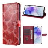 Variation Solidenz Bookcase Hoesje Samsung Galaxy S26 – Rood (Romantische klaproos) – 3 pasjes, magnetisch