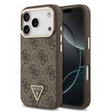 Variation Guess 4G Triangle Logo iPhone 18 Pro / 17 Pro hoesje met MagSafe – Bruin