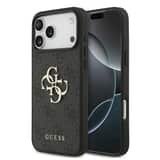 Variation Guess PU 4G Metal Logo Hoesje iPhone 18 Pro Max / 17 Pro Max – Grijs