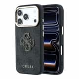 Variation Guess 4G kunstleren backcover voor iPhone 17 Pro en iPhone 18 Pro zwart