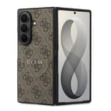 Variation Guess PU Leather 4G Magnetisch Hoesje Samsung Galaxy Z Fold 8 Ultra – Bruin