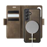 Variation Solidenz 2-in-1 magnetische wallet case voor Samsung Galaxy S26 FE Bruin