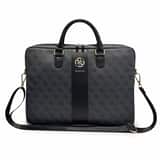 Variation Guess 4G Stripe Metal Logo laptoptas 16 inch zwart