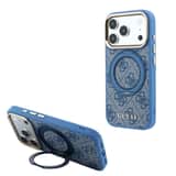 Variation Guess 4G Ring Stand MagSafe-hoesje voor iPhone 18 Pro blauw