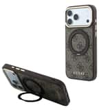 Variation Guess 4G Ring Stand MagSafe-hoesje voor iPhone 17 Pro en iPhone 18 Pro bruin