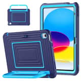 Variation Solidenz WaveCase kinderhoes met screenprotector voor Apple iPad 10 10.9 (2022) en iPad 11 (2025) A16, donkerblauw