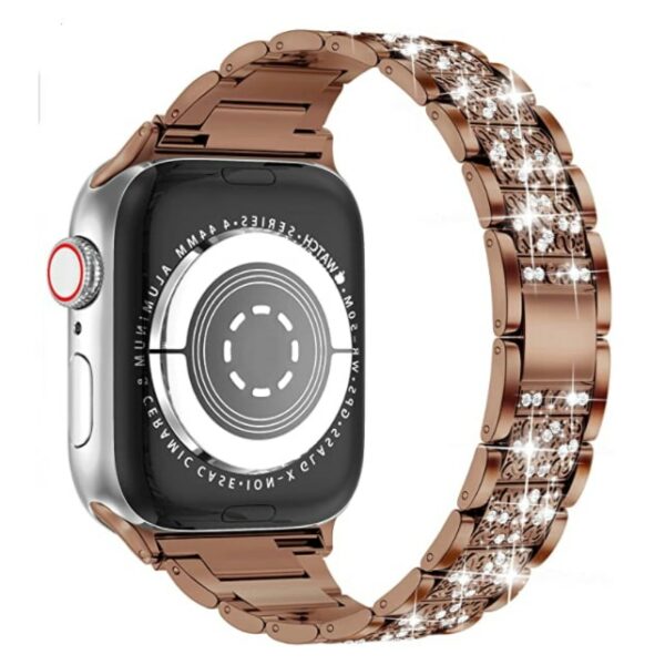 WiWu Apple Watch Steel Band 42-44-45mm - Rose Gold - Image 2
