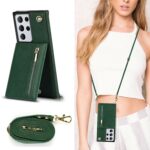 Solidenz Fashion Wallet met koord Samsung S21 Ultra - Groen - Afbeelding 3