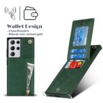 Solidenz Fashion Wallet met koord Samsung S21 Ultra - Groen - Afbeelding 5
