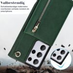 Solidenz Fashion Wallet met koord Samsung S21 Ultra - Groen - Afbeelding 6
