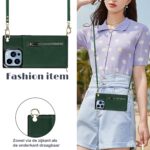Solidenz Fashion Wallet with lanyard iPhone 15 Pro - Green - Image 3