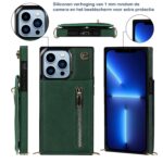 Solidenz Fashion Wallet with lanyard iPhone 15 Pro - Green - Image 6